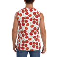 thumbnail image 4 of Balery Tomato Camisetas sin mangas para hombre, absorbe la humedad y protege contra el mal olor.-3X-Large, 4 of 7
