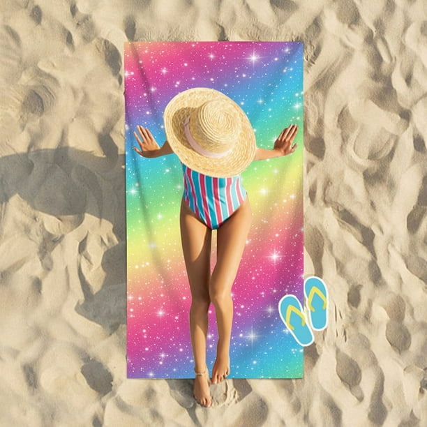 Toalla de Playa de Microfibra Super | Toalla de Viaje Grande, Resistente a La Arena y de Secado Rápido, 68 X 140 Cm | Manta de Piscina Ligera y Absorbente | Toalla Multiusos para Picnic y Camping Al