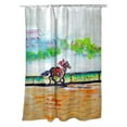 thumbnail image 1 of Betsy Drake SH313 Inside Track Shower Curtain, 1 of 1