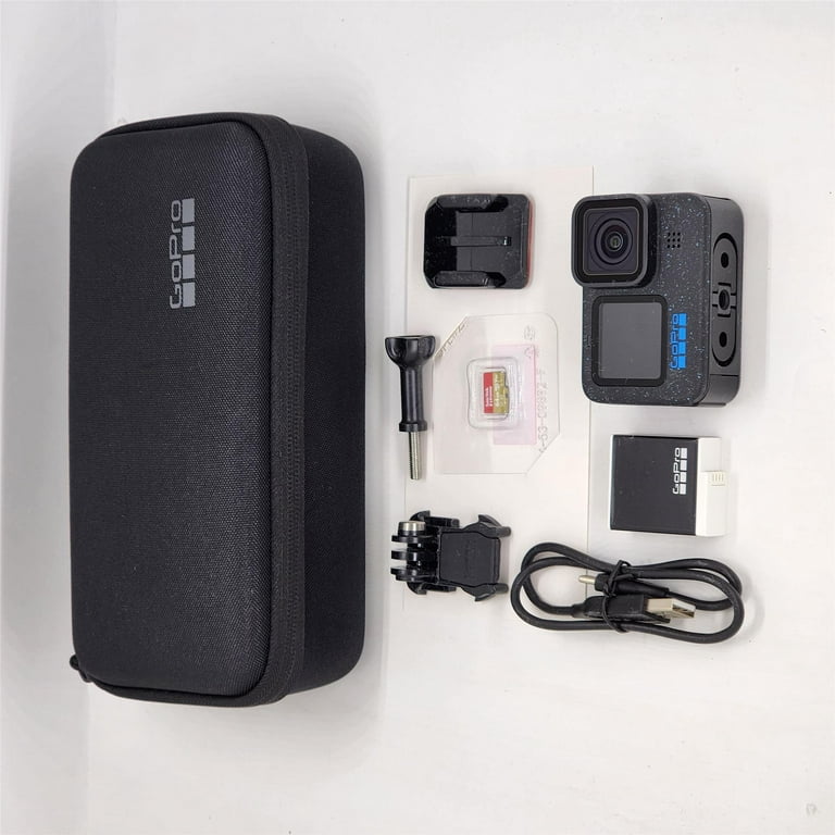 Gopro Hero 12 Black Specialty Bundle w/Enduro Battery + 64GB SD Card 