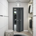 thumbnail image 3 of Sliding Closet Bi-fold Doors | Veregio 7288 Antracite with Frosted Glass, 3 of 5
