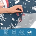 thumbnail image 5 of Yayeee Kitchen Curtains Tier Set of 2 Light Filtering 57"x36" Over Sink Window Panels, Christmas Santa, 5 of 7
