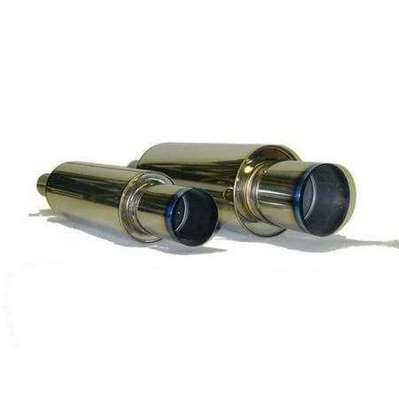 HKS 34005-FK002 130 mm Universal Stainless Hi Power Titanium Muffler