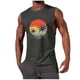 thumbnail image 1 of Hombres Casual Moda Impresión Suéter Cuello Redondo Deportes Tanque sin Mangas para Al Aire Libre Casual Diario, 1 of 5