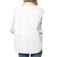 thumbnail image 4 of Puffer Vest for Women Sleeveless Fleece Jacket Zip Up Turn Down Collar Warm Coat With Pockets Outerwear, 4 of 7