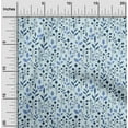 thumbnail image 2 of oneOone Cotton Poplin Twill Light Blue Fabric Leaves Fabric For Sewing Printed Craft Fabric By The Yard 56 Inch Wide, 2 of 4