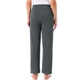 thumbnail image 3 of INSPIRE CHIC Womens Lounge Pants Cotton Long Straight Elastic Waist Drawstring with Pocket Sleep Sport Pajama Nightwear XS Deep Gray, 3 of 6