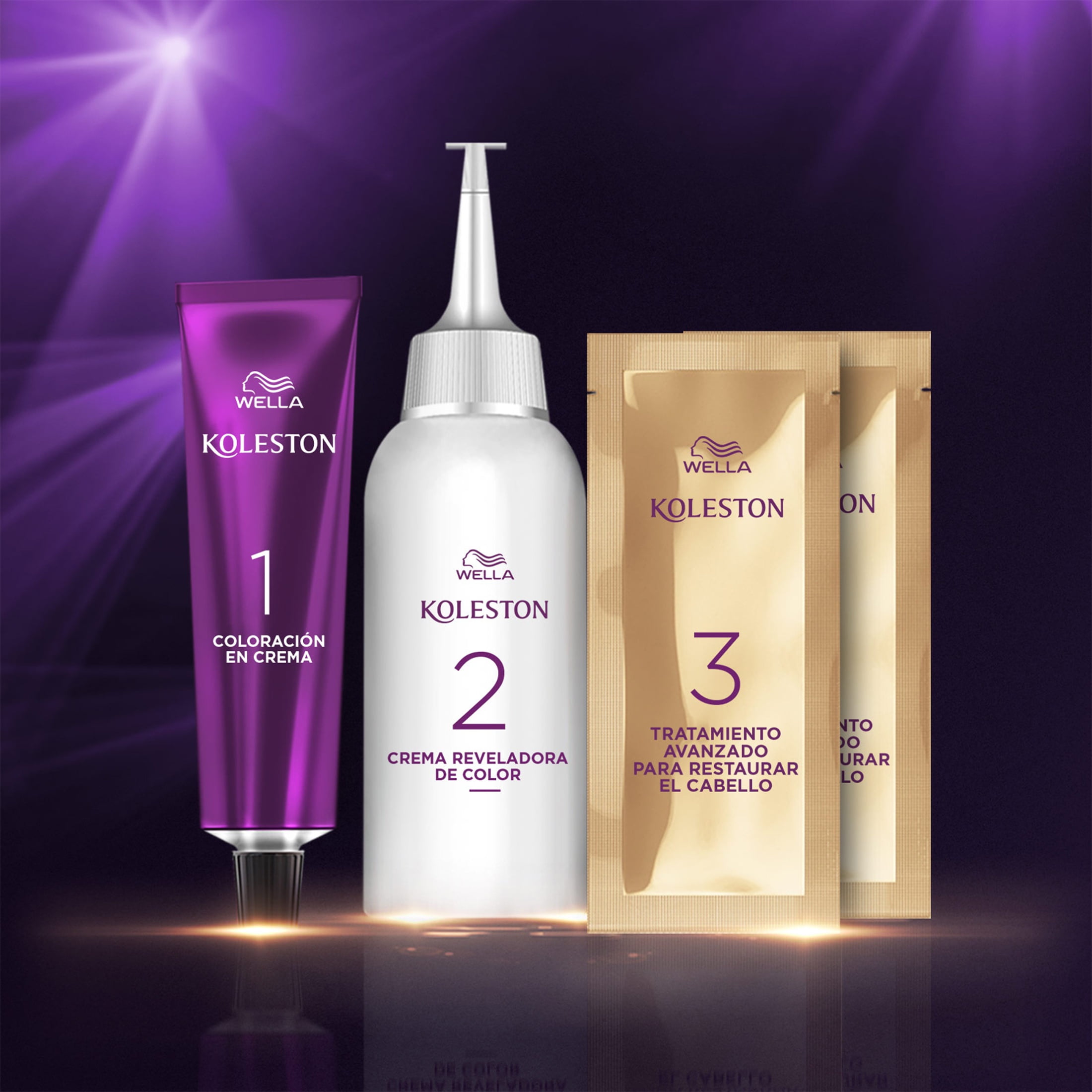 Wella Koleston Permanent Hair Color Cream with Water Protection Factor, 366 Dark Violet Brown, 4 oz
