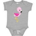 thumbnail image 3 of Inktastic Cute Flamingo, Baby Flamingo, Pink Flamingo Girls Baby Bodysuit, 3 of 5