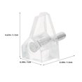 thumbnail image 2 of CRILSTYLEO 60Ud Soporte Transparente Para Estantes Domésticos Adaptable A Diversas Estanterías Y Muebles, 2 of 8