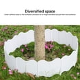 thumbnail image 2 of Naiovety Paquete de 20 vallas de plástico para patio, jardín, decoración de flores, vallas, jardinería, Patio, accesorio decorativo, calle Blanco, 2 of 6