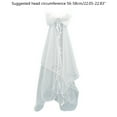 thumbnail image 6 of RYUJNDK Delicate Wedding Bridal Veil with Pearl&Bowknot Girls Bride Veil Long Tulle Wedding Tiaras for Women Bridesmaids, 6 of 12