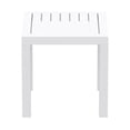 thumbnail image 2 of Home Square 2 Piece Square Resin Patio Side Table Set in White, 2 of 10