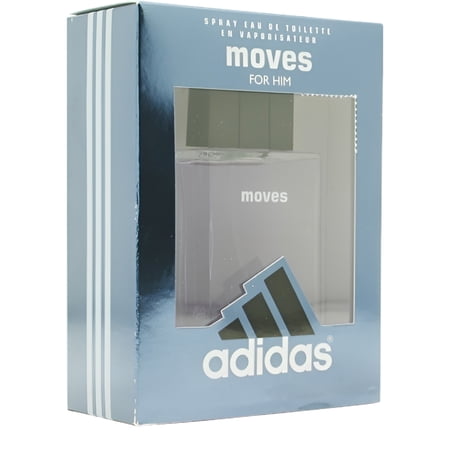 ADIDAS MOVES FOR HIM EAU DE TOILETTE SPRAY FOR MEN, 1.7 FL OZ, LONG LASTING, SPORTY FRAGRANCE