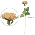 thumbnail image 5 of 10Pcs Yellow Artificial Rose Flowers, Realistic Blossom Fake Roses with Long Stems, Single Silk Roses Flower Bouquet Arrangement for Valentine's Day Wedding Bridal Shower Party Home Table -by Coolmade, 5 of 8