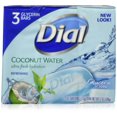 thumbnail image 1 of Dial Skin Care Jabón en barra Agua de coco 4 onzas (paquete de 3), 1 of 5