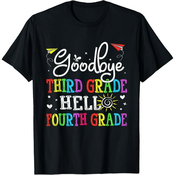 men and women can wear, Kids Goodbye Third Grade Hello Fourth Grade Back To School T-Shirt