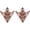 Copper, variant on Hollow Triangle Collar Pins for Men, Retro Floral Shirt Angle Brooch Golden -