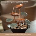 thumbnail image 7 of Bits and Pieces 10 Inch Indoor Water Lily Tabletop Water Serenity Fountain, 7 of 7