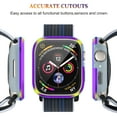 thumbnail image 4 of Fit for Apple Watch Series 6/5/4/SE 44mm Case Bumper with Screen Protector, [Matte Metal Aluminum Bezel][Soft TPU Bumper] Anti-Scratch & Military-Grade Cover for iWatch Series 6/5/4/SE 44mm,Colorful, 4 of 10