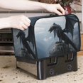 Salouo Valley Gray Dragon Pattern Two Slice Bread Machine Cover