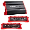 thumbnail image 1 of Crunch 1500W Adjustable 12dB Ground Pounder Car Amplifier, GP-1500.4, Black, 1 of 3