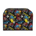 thumbnail image 2 of Balery Monster Car Pattern Oven Cover Kitchen Bread Machine Protector, 4 Slice Toaster Cover for Home, Anti Dust Fingerprint Coaster Cover, 2 of 7