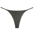 thumbnail image 1 of Sous-vêtements pour Femmes T-back en Coton Doux et Respirant String Taille Basse G-string sous-Vêtements, 1 of 10