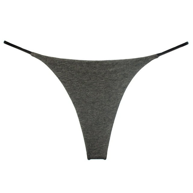 Sous-vêtements pour Femmes T-back en Coton Doux et Respirant String Taille Basse G-string sous-Vêtements