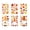 Orange, C, variant on 6 Pack Thanksgiving Maple Leaf Window Clings, Waterproof Decorative Pvc Window Stickers for Fall Harvest
