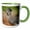 Green/White, variant on 3drose, Texas, Rio Grande Valley, Greater Roadrunner Bird - Us44 Bja0181 - Jaynes Gallery, 11oz Two-tone Red Mug