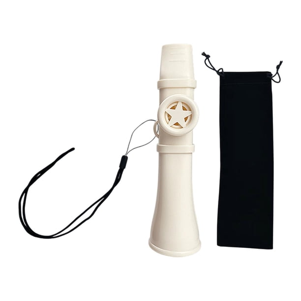 Kazoo Toy Party Favors Portable Unique Acompañamiento Fácil de tocar con cuerda para el cuello Blanco