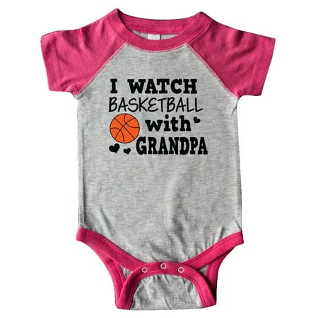 

Inktastic I Watch Basketball with Grandpa Gift Baby Boy Bodysuit