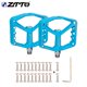 thumbnail image 2 of Eigraketly ZTTO MG5 1 par de pedales de bicicleta con eje de acero, picos de eje de acero, pedales de bicicleta de superficie ancha de color Ciclismo Azul, 2 of 6