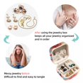 thumbnail image 4 of Cupid Travel Portable Square Display Case Decorative Box Jewelry Stand Earring Holder for Girls and Women: Stores Rings, Earrings, Necklaces, Bracelets, and More, 4 of 6