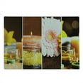 thumbnail image 2 of Exotic Cutting Board, Aromatic Collage with Gerbera and Candles Exotic Body Therapy and Treatment, Decorative Tempered Glass Cutting and Serving Board, Large Size, Orange Brown, by Ambesonne, 2 of 5
