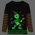 thumbnail image 5 of FEDPOP Toddlers Boys Girls Halloween Tops Long Sleeve Skeleton Glow in the Dark Tees Unisex Shirts 2T, 5 of 6