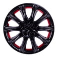 thumbnail image 2 of Tapones Polveras Rin 13 Negro Brillante Con Rojo Naranja Owc negro, 2 of 9