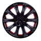 thumbnail image 2 of Tapones Polveras Rin 13 Negro Brillante Con Rojo Naranja Owc negro, 2 of 9