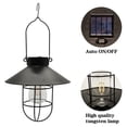 thumbnail image 3 of 1 Pack Hanging Solar Lights Light With Hook Edison Bulb Lights For Garden Outdoor Access Small Copper Disc (shepherd's Hook), 3 of 5