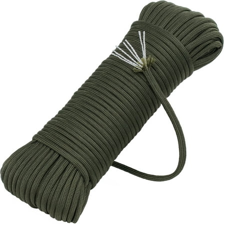 100 Ft. Type III 7 Strand 550 Paracord Mil Spec Olive Drab Parachute Cord Outdoor Rope Tie