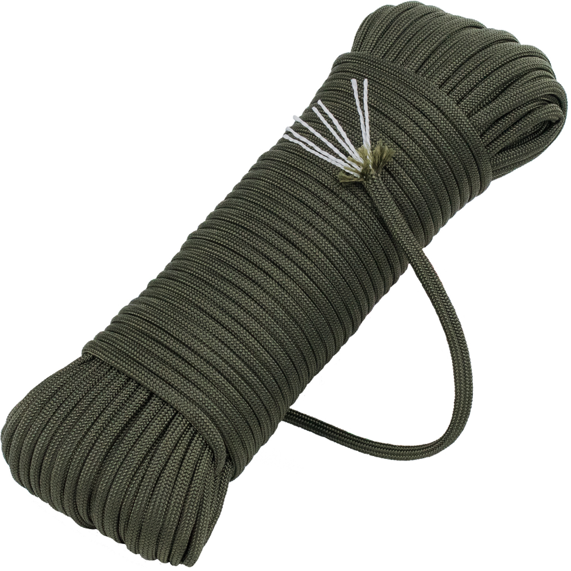 Paracorde 550 Type III Mil Spec - 30.5 Mètres, 4mm, 9 Brins Nylon - Résistance 550 Livres - Vert - Pour Survie, Camping, DIY