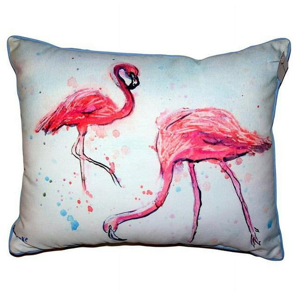 Betsy Drake HJ643 16 x 20 in. Funky Flamingos Large Indoor & Outdoor Pillow