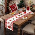 thumbnail image 4 of Christmas Tablecloth Candy Letter Printed, Festive Holiday Party Table Decor with Easy-Clean Durable Fabric, Versatile Use for Dining Tables Family Gatherings and Celebrations, 4 of 5