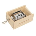 thumbnail image 4 of Caja de música con cinta de papel, caja de música de madera de 15 notas, caja de música con manivela, tecnología innovadora, 4 of 14