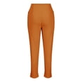 thumbnail image 5 of Generic Palazzo Pants for Women Summer Elastic Waisted Cropped Pants Business Work Solid Cropped Lounge Trouser Pocket Comfy Ladies Plus Size 2024 Trendy Outfits Flowy Straight Leg Joggers Orange, 5 of 6
