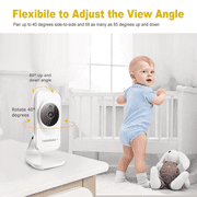 HelloBaby Video Baby Monitor with 5 inch Large Screen, Baby Monitor with Camera and Audio, 1000ft Long Range, Temperature Sensor, 2-Way Audio, ECO Mode