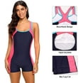 thumbnail image 3 of Charmo Women's One-Piece Beachwear Sport Bathing Suit Mokini Swimsuits, 3 of 8