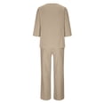thumbnail image 6 of Women's Linen Two Piece Casual Set Breathable Loose Home and Outfit, 6 of 7