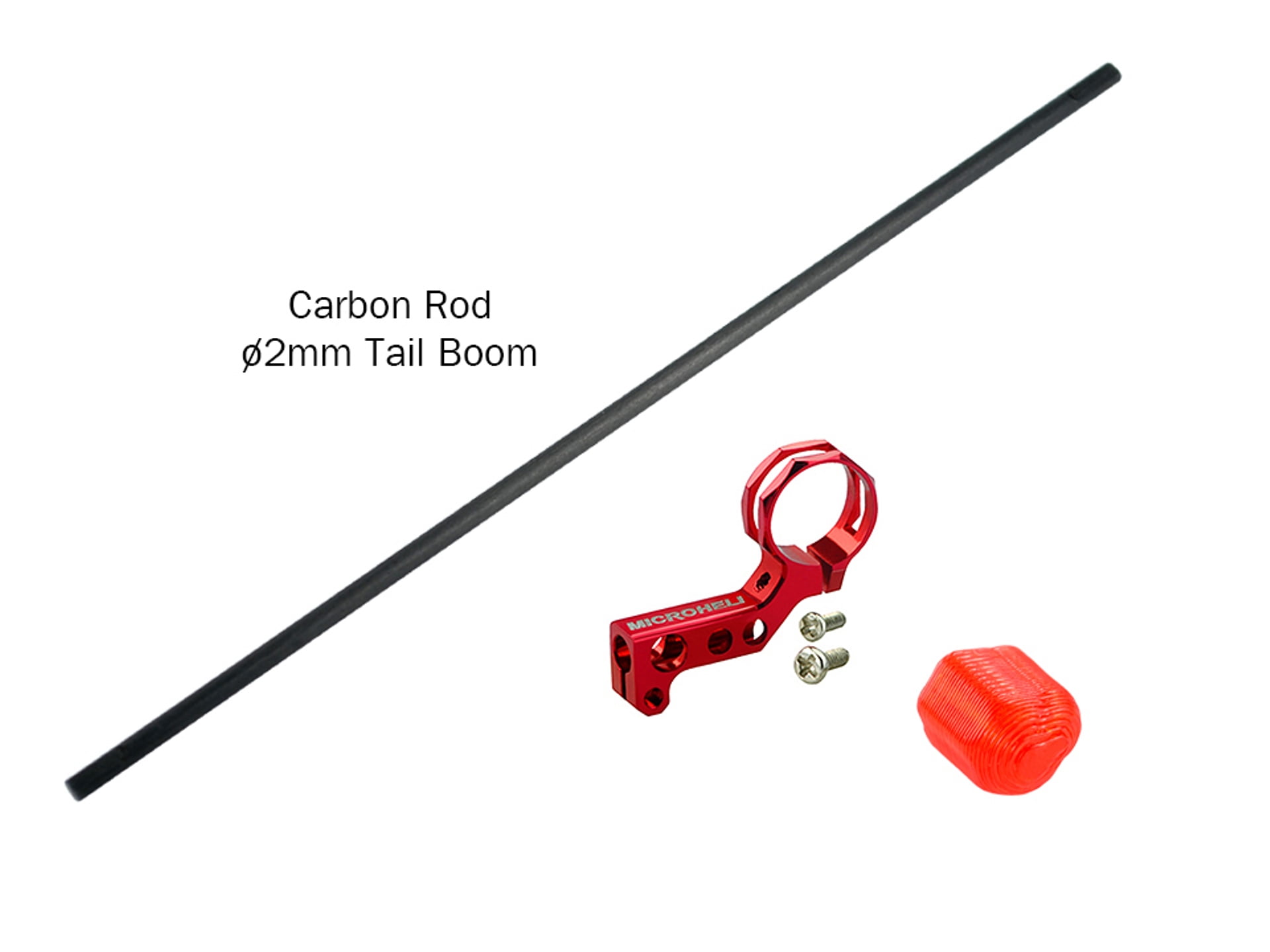 MICROHELI Red Aluminum Tail Motor Mount - Blade Infusion 180 Helicopter Part 1 thumbnail image